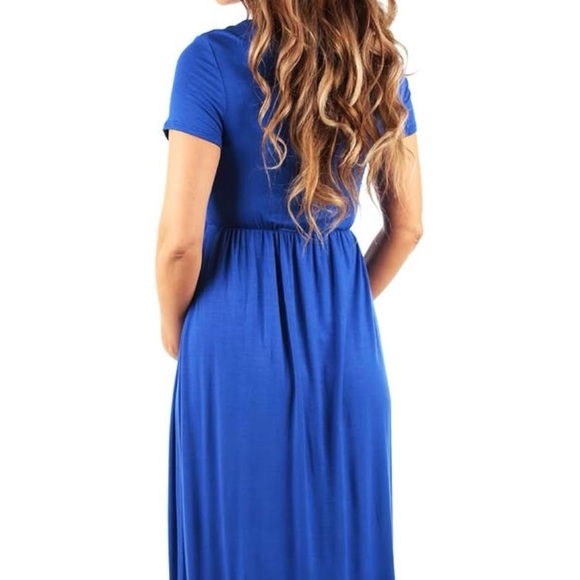 Blue maternity dress - size small - never worn - Picture 4 of 4